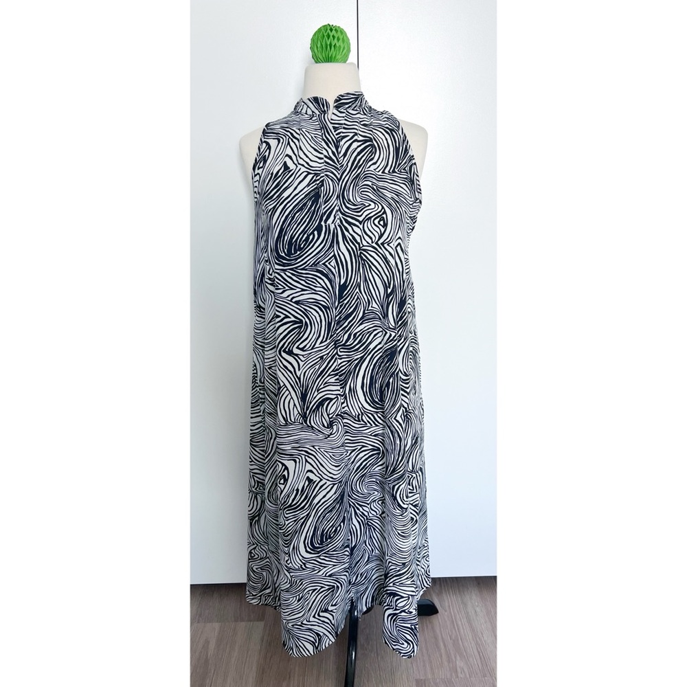 Ulla dress size 0 black white midi maxi - Picture 2 of 10